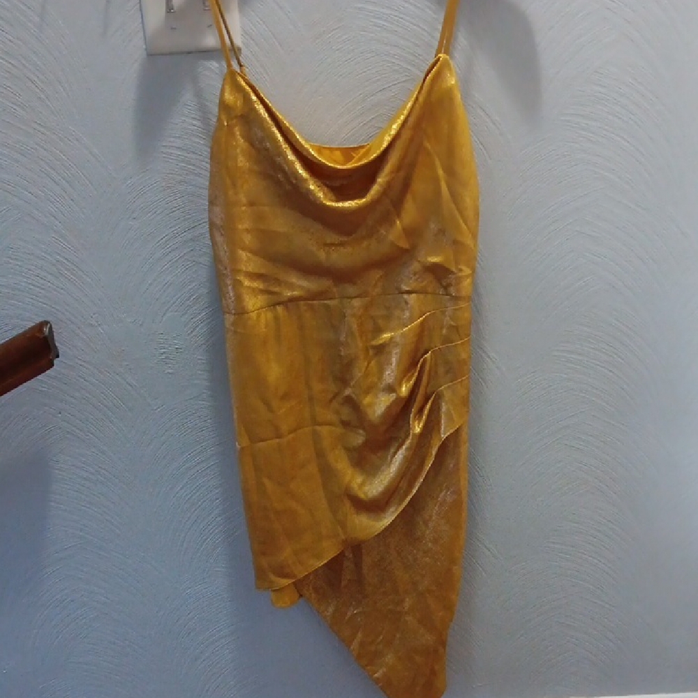 Adrianna Papell Gold Dress NWT - Picture 1 of 4